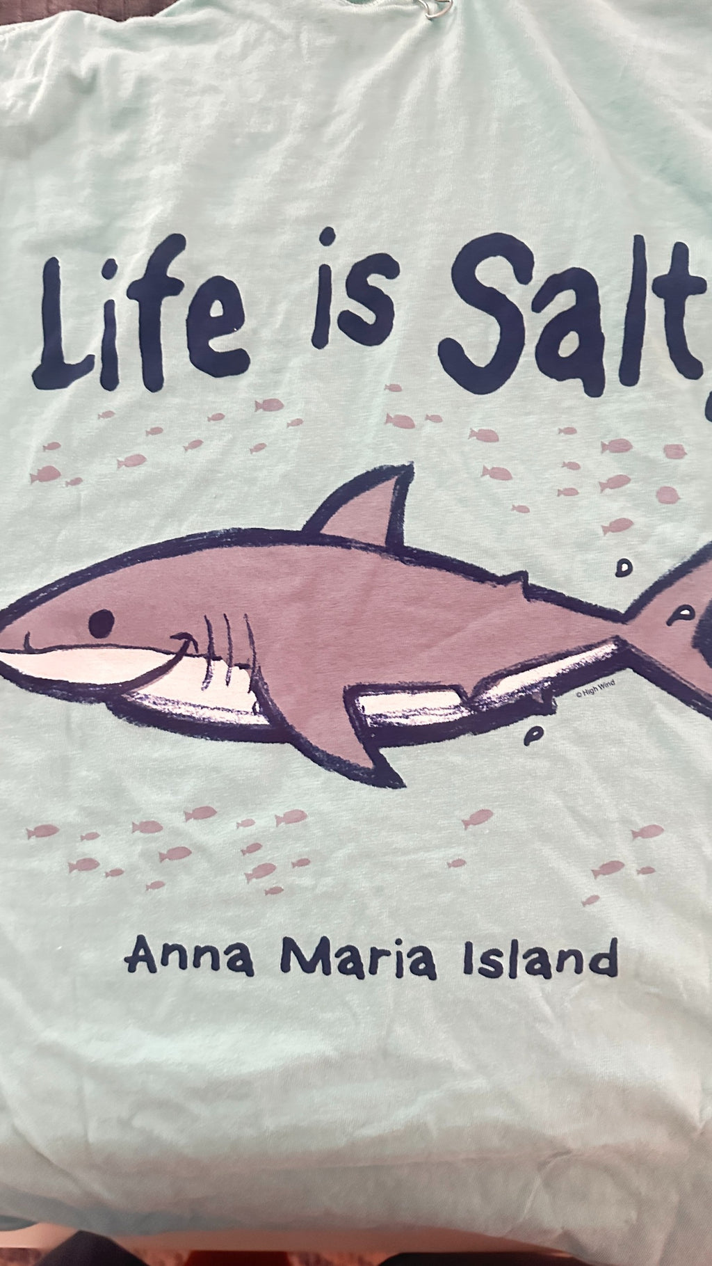 Crabby  Attitude Life Is Salty Shark Tee