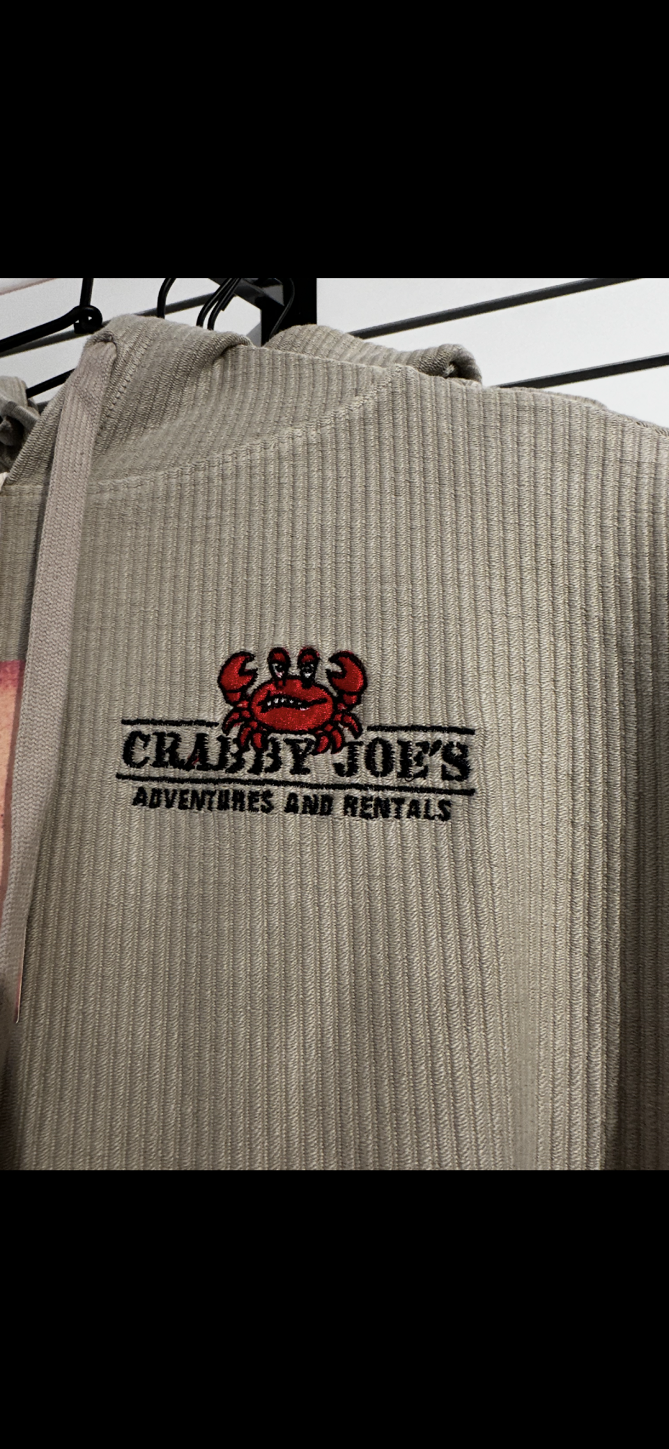 HOODIE-Crabby Attitude LOGO-Tan
