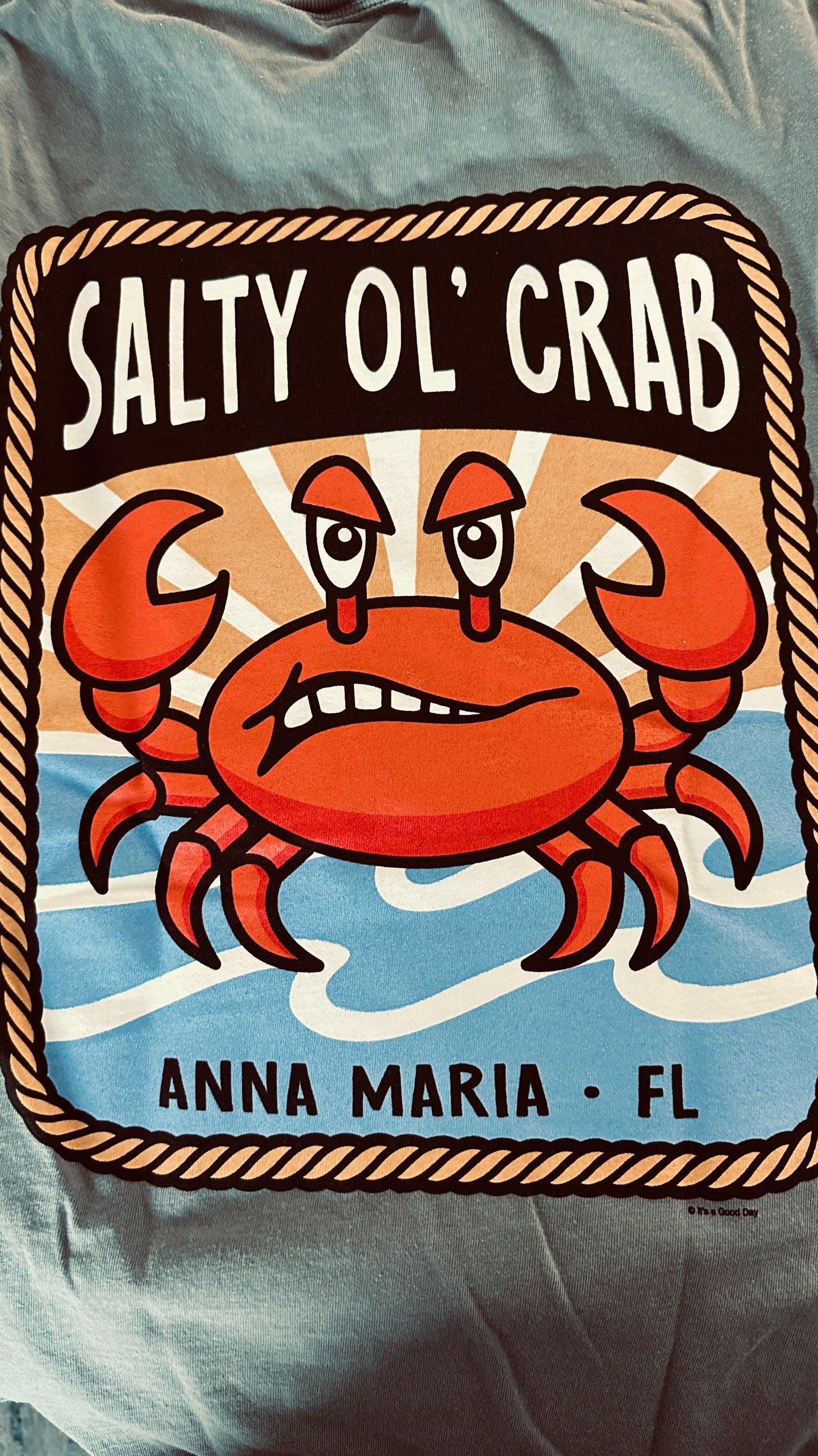CRABBBY ATTITUDE-SALTY OL CRAB-TEE
