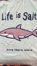 Crabby  Attitude Life Is Salty Shark Tee