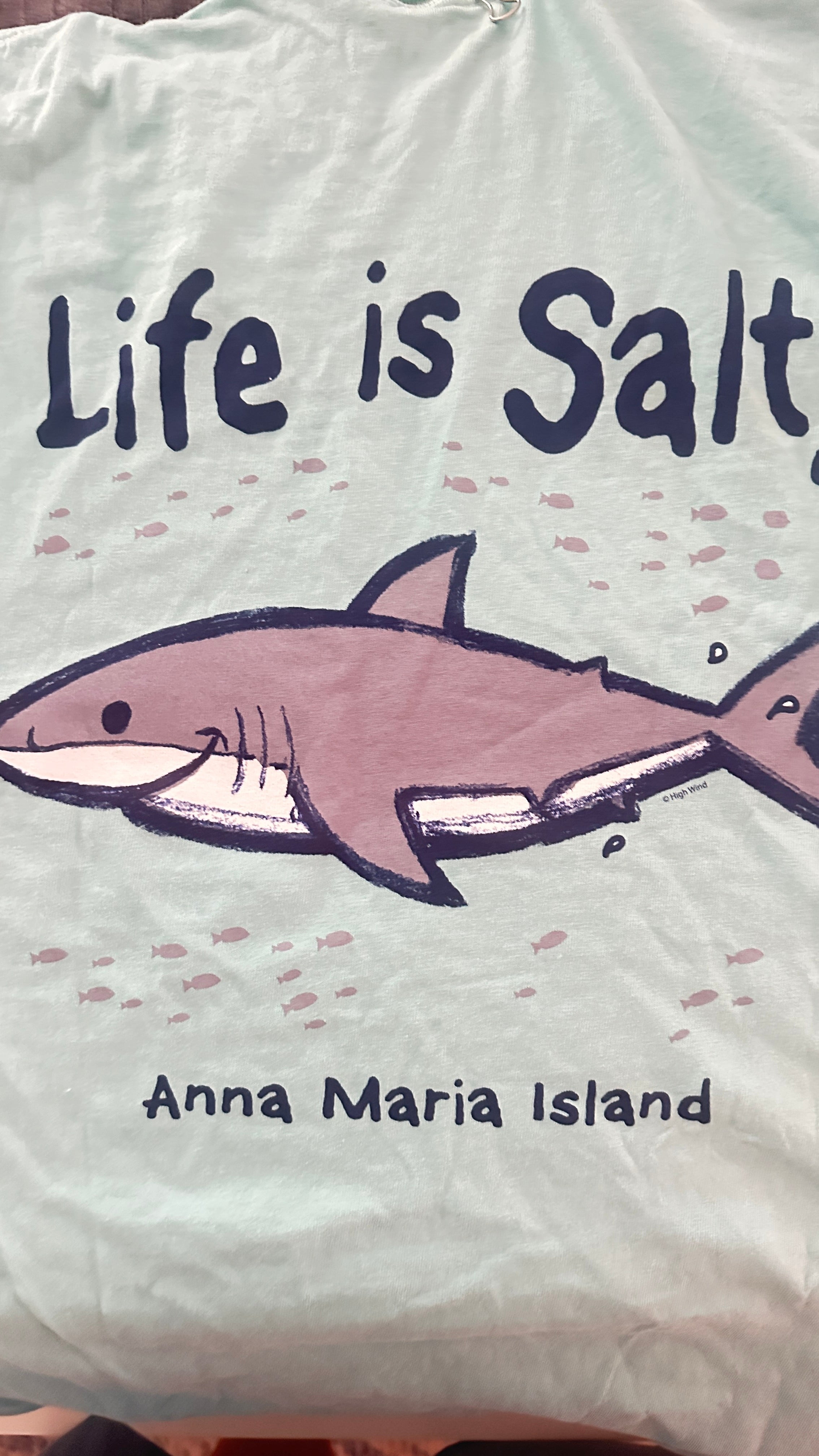 Crabby  Attitude Life Is Salty Shark Tee